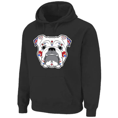 British Bulldog Sugar Skull Hooded Sweatshirt Hoodie XXL