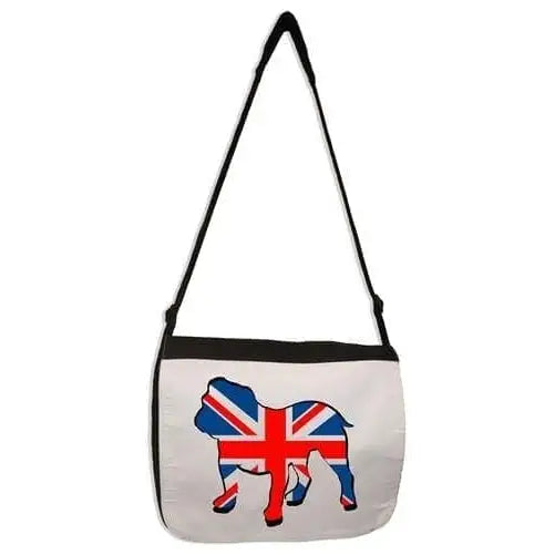 British Bulldog Union Jack Laptop Messenger Bag