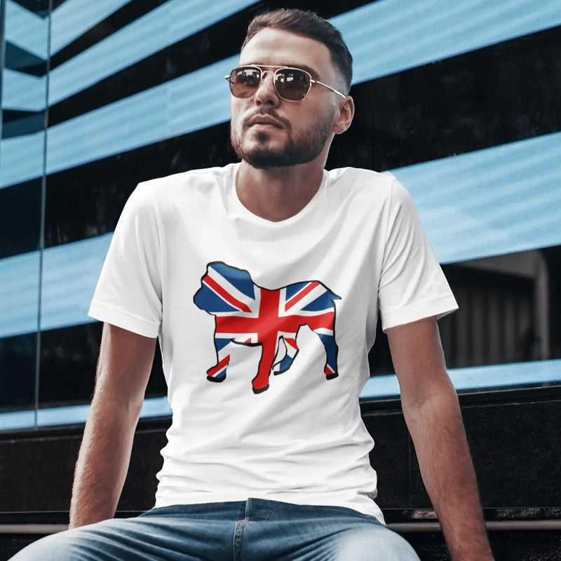 British Bulldog Union Jack Mens T-Shirt