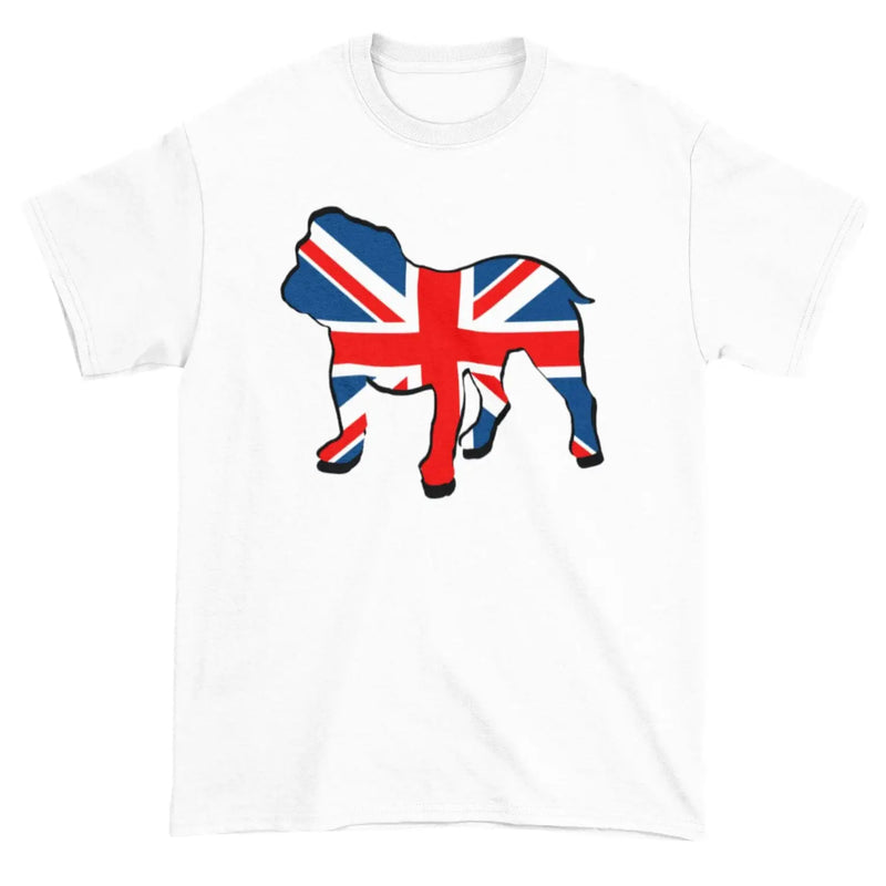 British Bulldog Union Jack Mens T-Shirt S