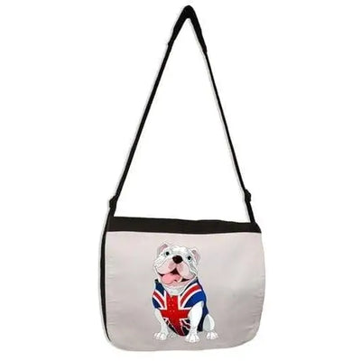 British Bulldog Union Jack Waistcoat Laptop Messenger Bag