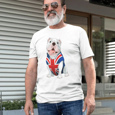British Bulldog Union Jack Waistcoat Mens T-Shirt