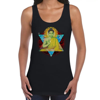 Buddha Dharma Buddhist Women's Tank Vest Top S / Black