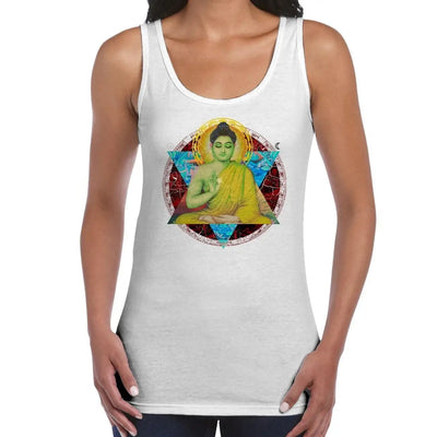 Buddha Dharma Buddhist Women's Tank Vest Top XL / White