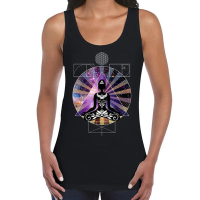 Buddha Psychedelic Trip Women's Vest Tank Top L