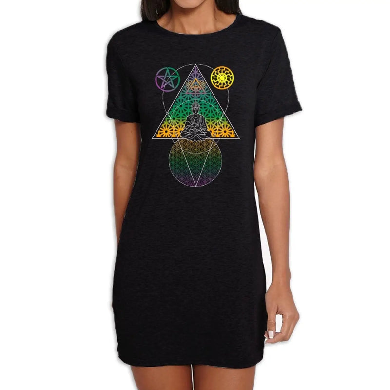 Buddha Third Eye Psychedelic Hipster Women&