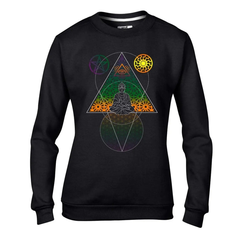 Buddha Third Eye Psychedelic Hipster Women&