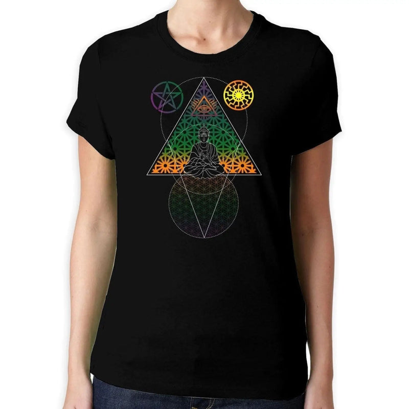 Buddha Third Eye Psychedelic Hipster Women&