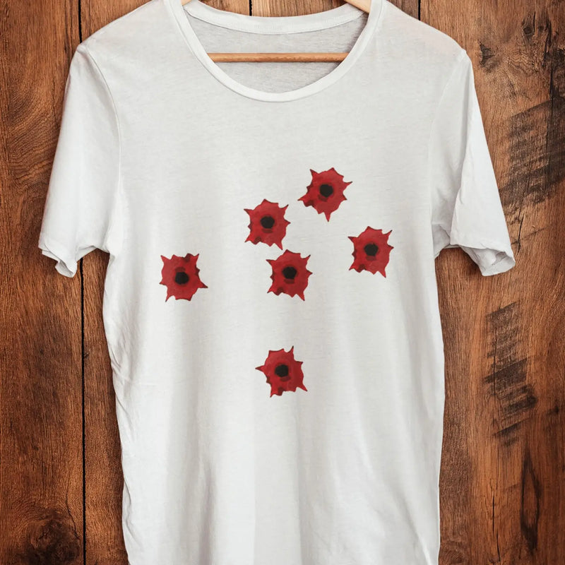 Bullet Holes Fancy Dress T-Shirt
