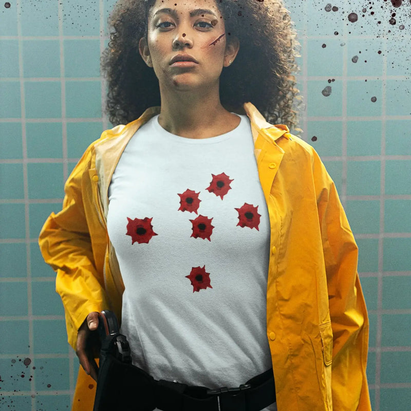 Bullet Holes Women’s Fancy Dress T-Shirt - Womens T-Shirt