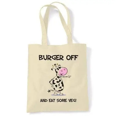 Burger Off & Eat Some Veg Vegetarian Shopping Bag