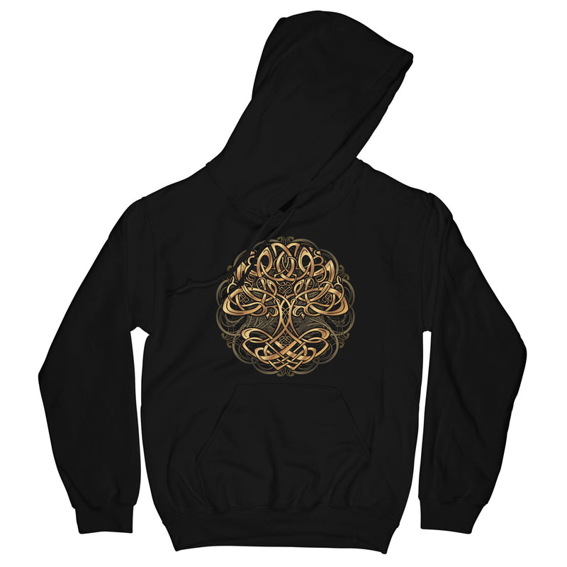 Yggdrasil Tree of Life Pullover Pouch Pocket Hoodie - Pagan Norse Viking