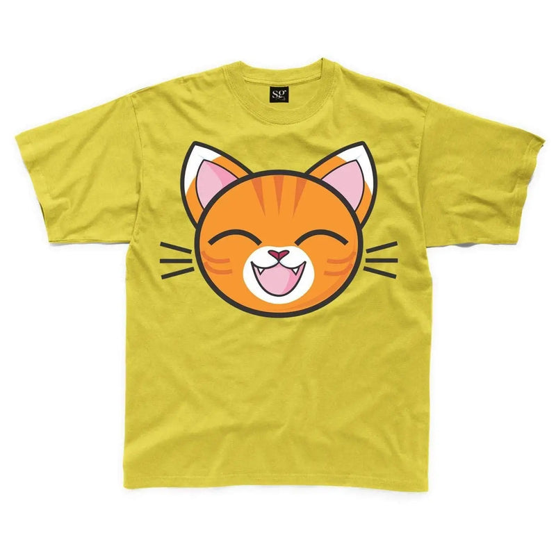 Cartoon Tabby Cat Ginger Kitten Children&