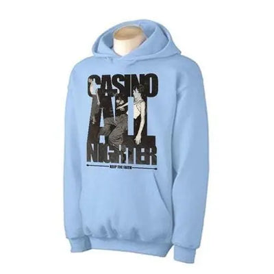 Casino All Nighter Hoodie L / Light Blue