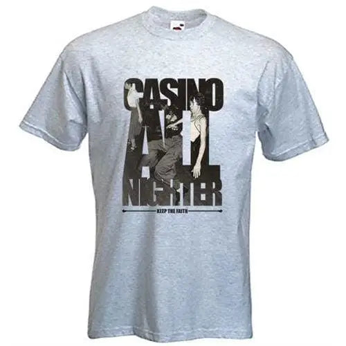Casino All Nighter Northern Soul T-Shirt XL / Light Grey