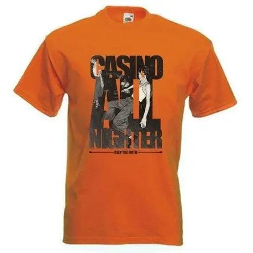 Casino All Nighter Northern Soul T-Shirt XL / Orange