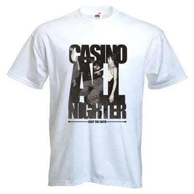 Casino All Nighter Northern Soul T-Shirt XL / White