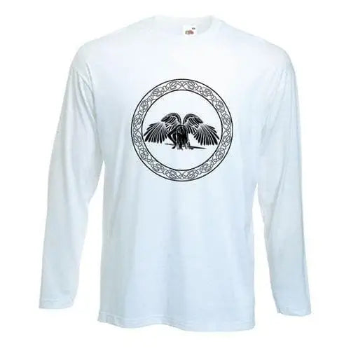 Celtic Angel Long Sleeve T-Shirt L / White