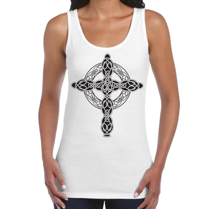 Celtic Cross Tattoo Style Hipster Large Print Women&