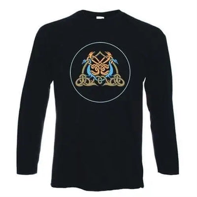 Celtic Eagle Long Sleeve T-Shirt M / Black