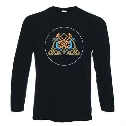 Celtic Eagle Long Sleeve T-Shirt M / Black
