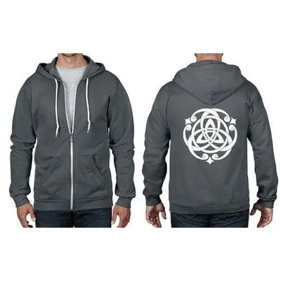 Celtic Knot Full Zip Hoodie M / Charcoal