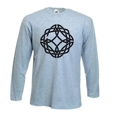 Celtic Knot Long Sleeve T-Shirt XL / Light Grey
