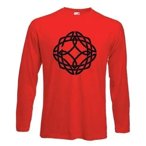 Celtic Knot Long Sleeve T-Shirt XL / Red