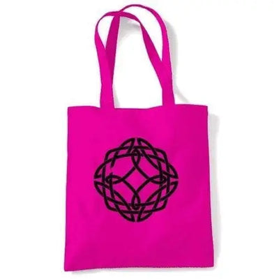 Celtic Knot Shoulder Bag Dark Pink