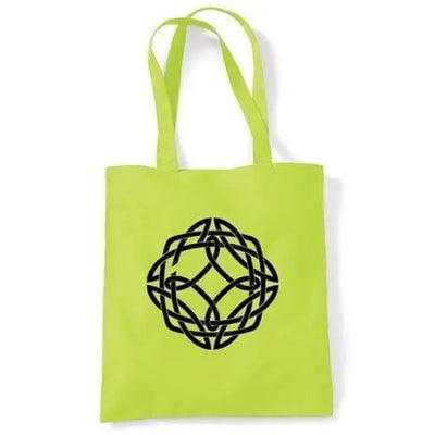 Celtic Knot Shoulder Bag Lime Green