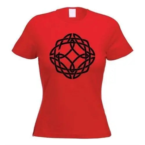 Celtic Knot Womens T-Shirt XL / Red