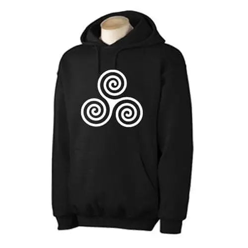 Celtic Spiral Hoodie S / Black