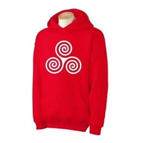 Celtic Spiral Hoodie S / Red