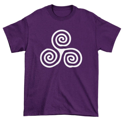 Celtic Spiral Mens T-Shirt - XL / Purple - Mens T-Shirt