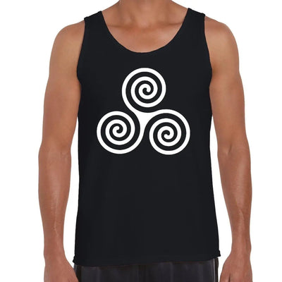 Celtic Spiral Men's Tank Vest Top S / Black