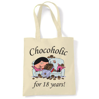 Chocoholic For 18 Years 18th Birthday Tote Bag