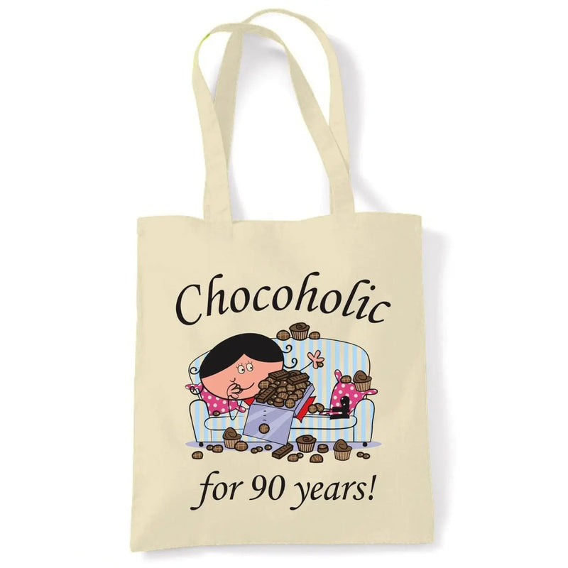 Chocoholic For 90 Years 90th Birthday Tote Bag