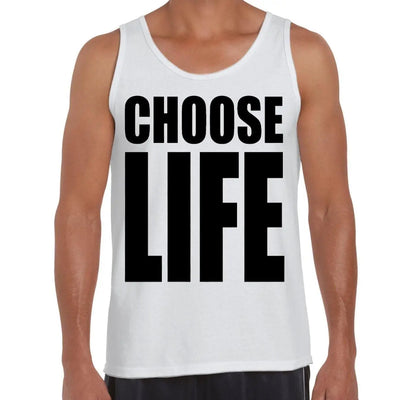 Choose Life Men's Tank Vest Top S / White