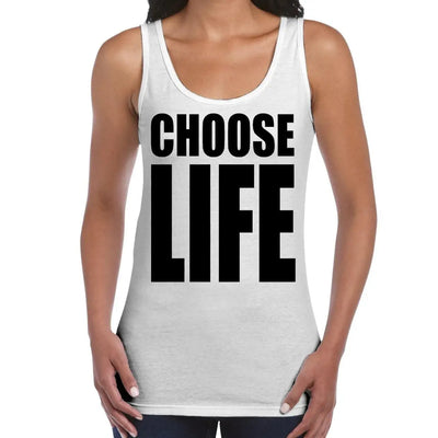 Choose Life Women's Tank Vest Top S / White