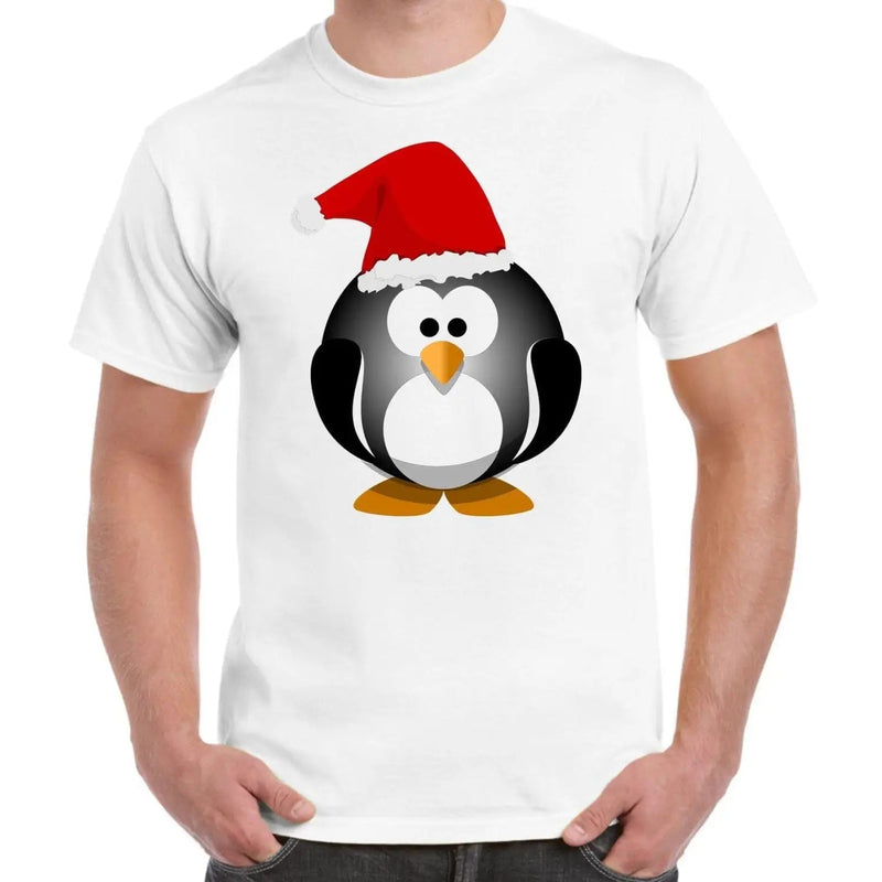 Christmas Cartoon Penguin with Santa Hat Men&