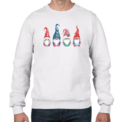 Christmas Gnomes Santa Claus Mens Sweatshirt Jumper - Mens