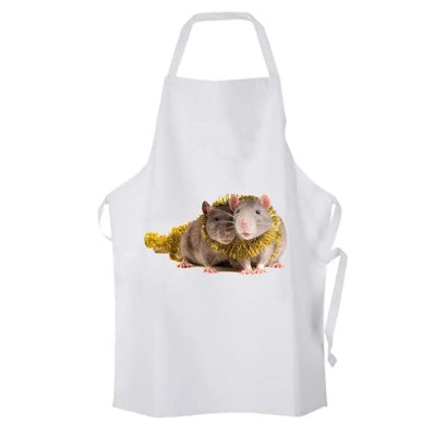 Christmas Pet Rats Chefs Apron