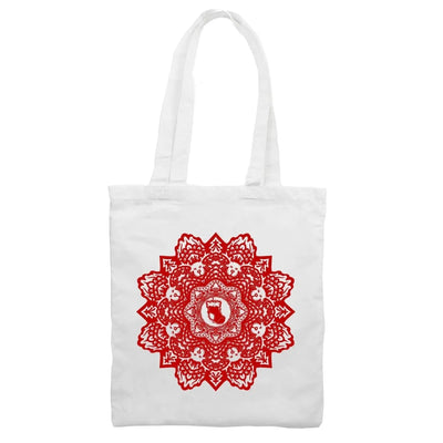 Christmas Stocking Mandala Tote Shoulder Shopping Bag