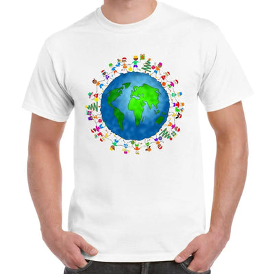 Christmas World Planet Earth Men's T-Shirt XL