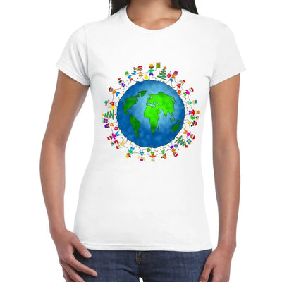 Christmas World Planet Earth Women's T-Shirt M