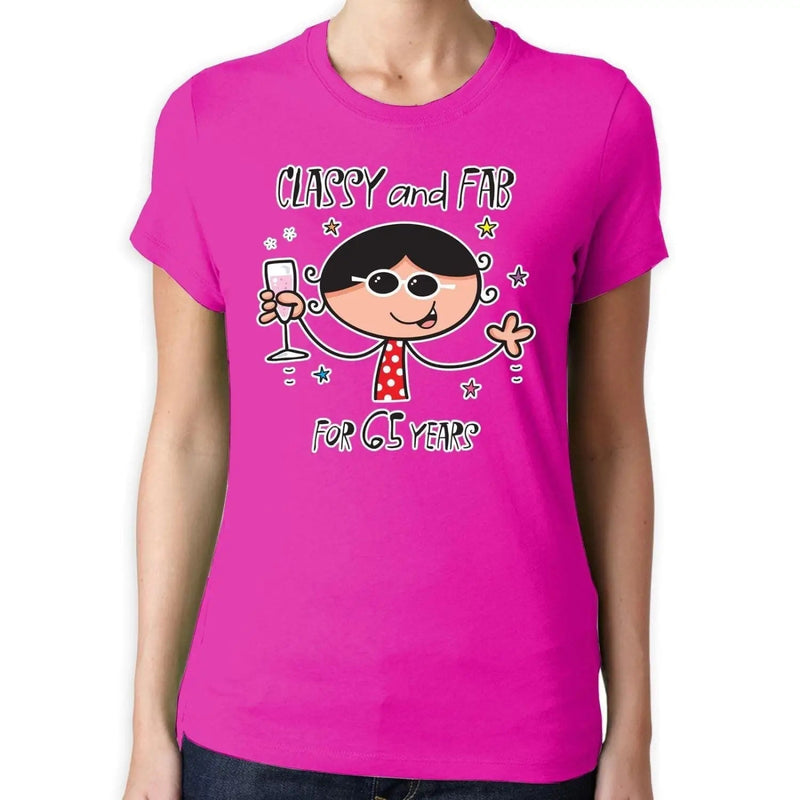 Classy and Fab For 65 Years Funny 65th Birthday Present Women&