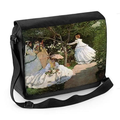 Claude Monet Women in The Garden Laptop Messenger Bag