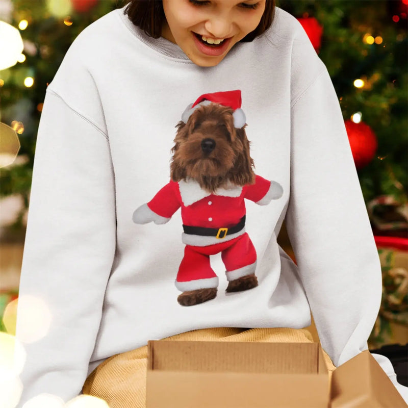 Cockapoo Santa Claus Kids Christmas Jumper - Cockerpoo Gift
