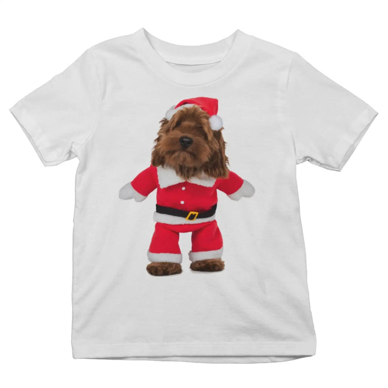 Cockapoo Santa Claus Kids Christmas T-Shirt - Cockerpoo