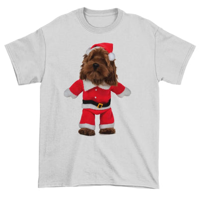 Cockapoo Santa Claus Men’s Christmas T-Shirt - Cockerpoo